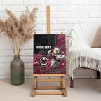 Custom Sea Eagles Canvas Wall Art Bird Mascot With Aboriginal Indigenous