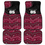 Custom Sea Eagles Car Mats Bird Mascot With Aboriginal Indigenous
