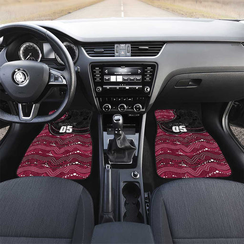Custom Sea Eagles Car Mats Bird Mascot With Aboriginal Indigenous