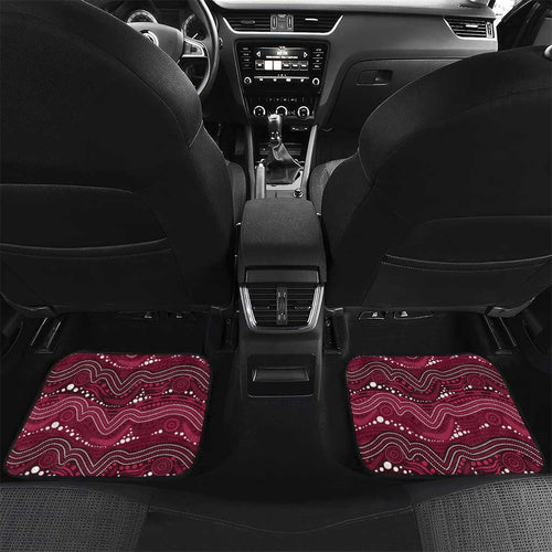 Custom Sea Eagles Car Mats Bird Mascot With Aboriginal Indigenous
