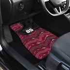 Custom Sea Eagles Car Mats Bird Mascot With Aboriginal Indigenous