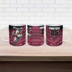 Custom Sea Eagles Ceramic Mug Bird Mascot With Aboriginal Indigenous