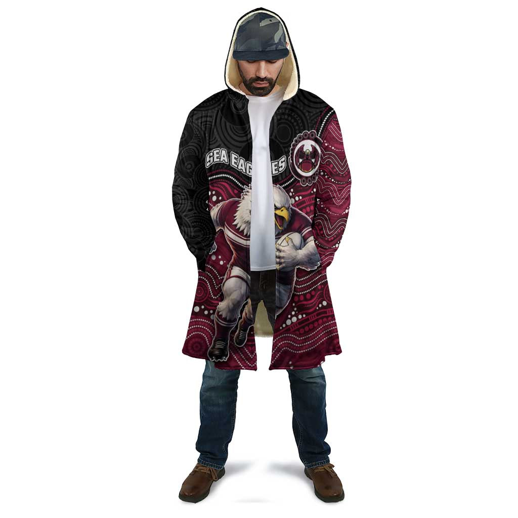 Custom Sea Eagles Cloak Bird Mascot With Aboriginal Indigenous