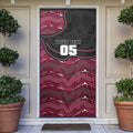 Custom Sea Eagles Door Cover Bird Mascot With Aboriginal Indigenous