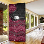 Custom Sea Eagles Door Cover Bird Mascot With Aboriginal Indigenous