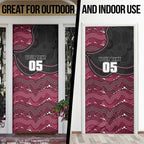 Custom Sea Eagles Door Cover Bird Mascot With Aboriginal Indigenous