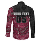 Custom Sea Eagles Family Matching Mermaid Dress and Hawaiian Shirt Bird Mascot With Aboriginal Indigenous