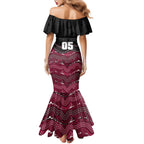 Custom Sea Eagles Family Matching Mermaid Dress and Hawaiian Shirt Bird Mascot With Aboriginal Indigenous