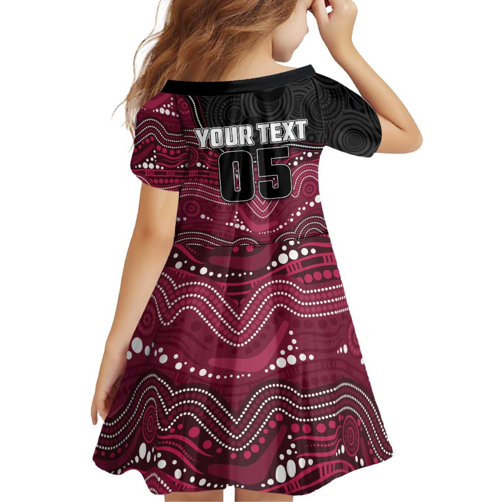 Custom Sea Eagles Family Matching Tank Maxi Dress and Hawaiian Shirt Bird Mascot With Aboriginal Indigenous