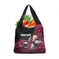 Custom Sea Eagles Grocery Bag Bird Mascot With Aboriginal Indigenous