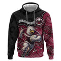 Custom Sea Eagles Hoodie Bird Mascot With Aboriginal Indigenous