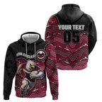 Custom Sea Eagles Hoodie Bird Mascot With Aboriginal Indigenous