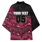 Custom Sea Eagles Kimono Bird Mascot With Aboriginal Indigenous