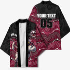 Custom Sea Eagles Kimono Bird Mascot With Aboriginal Indigenous