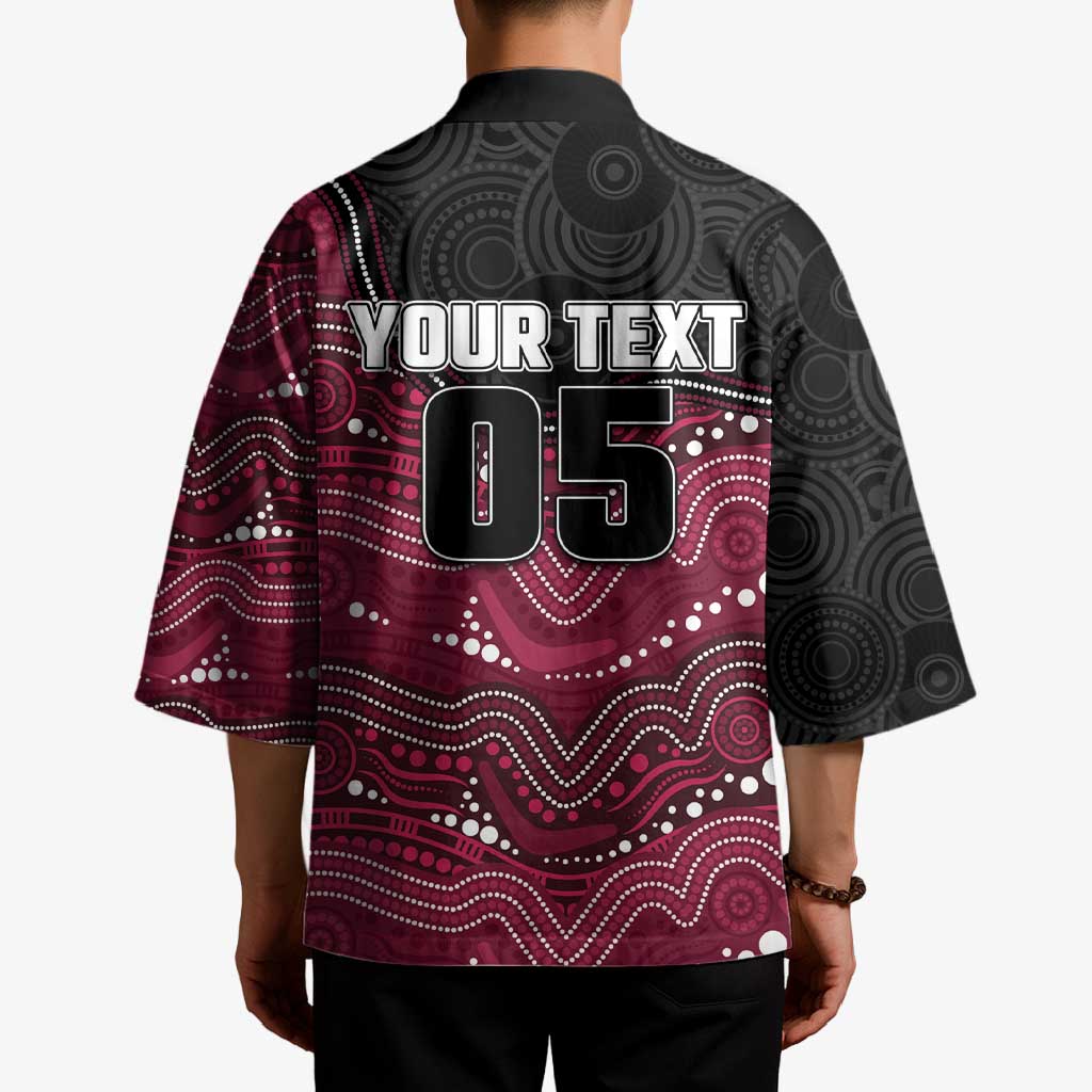 Custom Sea Eagles Kimono Bird Mascot With Aboriginal Indigenous