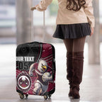 Custom Sea Eagles Luggage Cover Bird Mascot With Aboriginal Indigenous