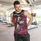 Custom Sea Eagles Men Tank Top Bird Mascot With Aboriginal Indigenous