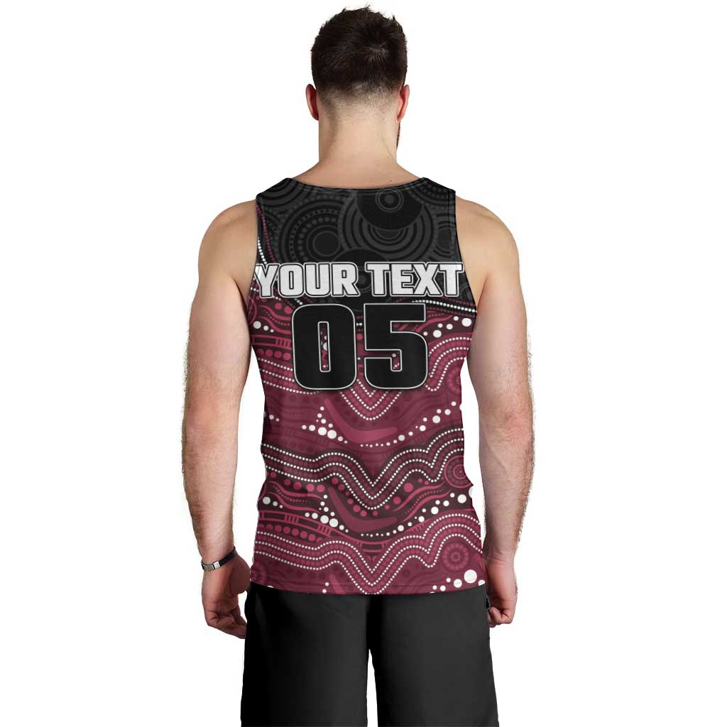 Custom Sea Eagles Men Tank Top Bird Mascot With Aboriginal Indigenous