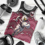 Custom Sea Eagles Men Tank Top Bird Mascot With Aboriginal Indigenous