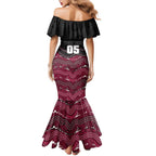 Custom Sea Eagles Mermaid Dress Bird Mascot With Aboriginal Indigenous