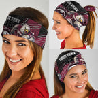 Custom Sea Eagles Neck Gaiter Bird Mascot With Aboriginal Indigenous