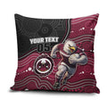 Custom Sea Eagles Pillow Cover Bird Mascot With Aboriginal Indigenous
