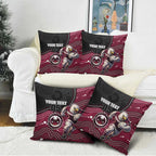 Custom Sea Eagles Pillow Cover Bird Mascot With Aboriginal Indigenous
