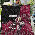Custom Sea Eagles Quilt Bird Mascot With Aboriginal Indigenous