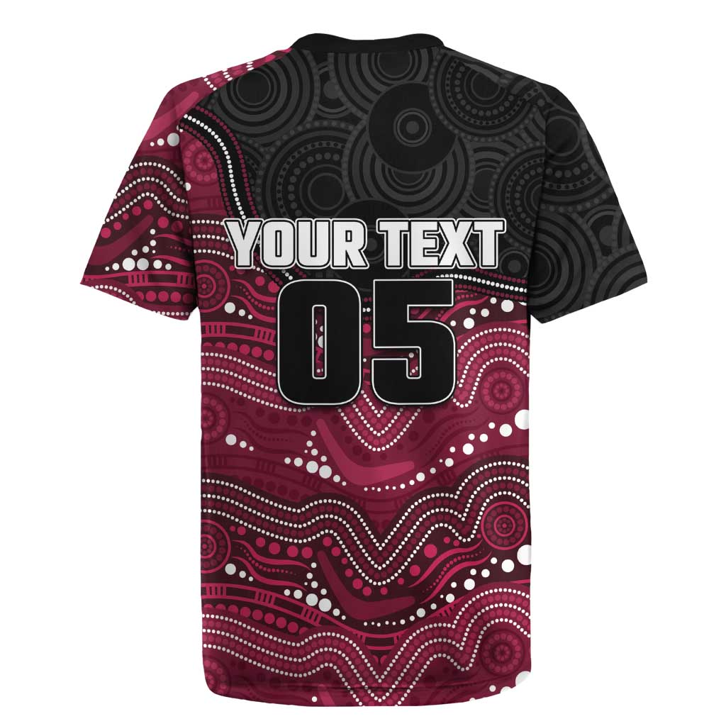 Custom Sea Eagles Rugby Jersey Bird Mascot With Aboriginal Indigenous