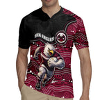 Custom Sea Eagles Rugby Jersey Bird Mascot With Aboriginal Indigenous