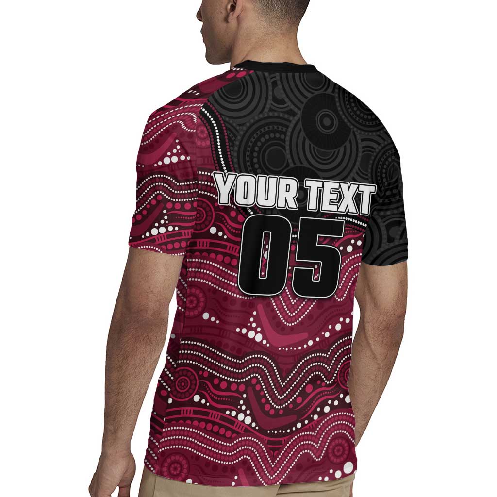Custom Sea Eagles Rugby Jersey Bird Mascot With Aboriginal Indigenous