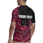 Custom Sea Eagles Rugby Jersey Bird Mascot With Aboriginal Indigenous