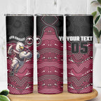 Custom Sea Eagles Skinny Tumbler Bird Mascot With Aboriginal Indigenous