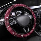 Sea Eagles Steering Wheel Cover Bird Mascot With Aboriginal Indigenous