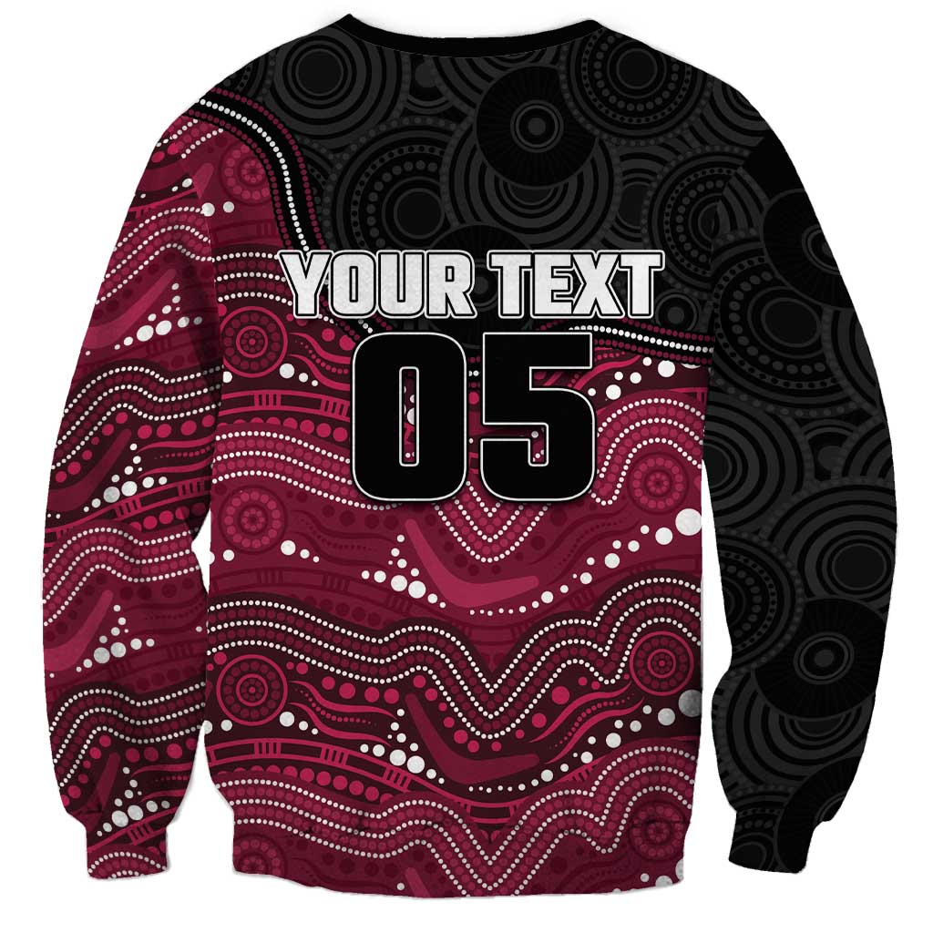 Custom Sea Eagles Sweatshirt Bird Mascot With Aboriginal Indigenous