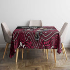 Custom Sea Eagles Tablecloth Bird Mascot With Aboriginal Indigenous