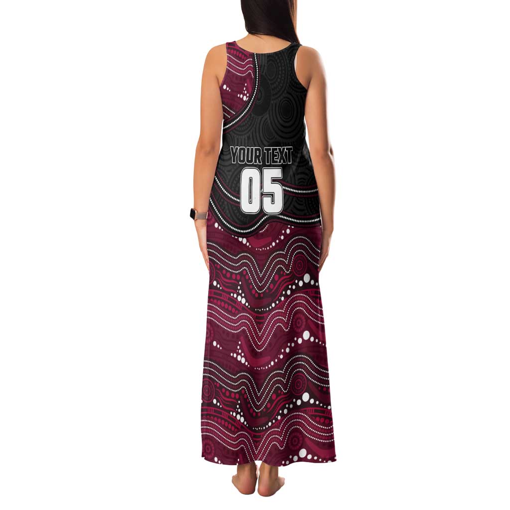 Custom Sea Eagles Tank Maxi Dress Bird Mascot With Aboriginal Indigenous