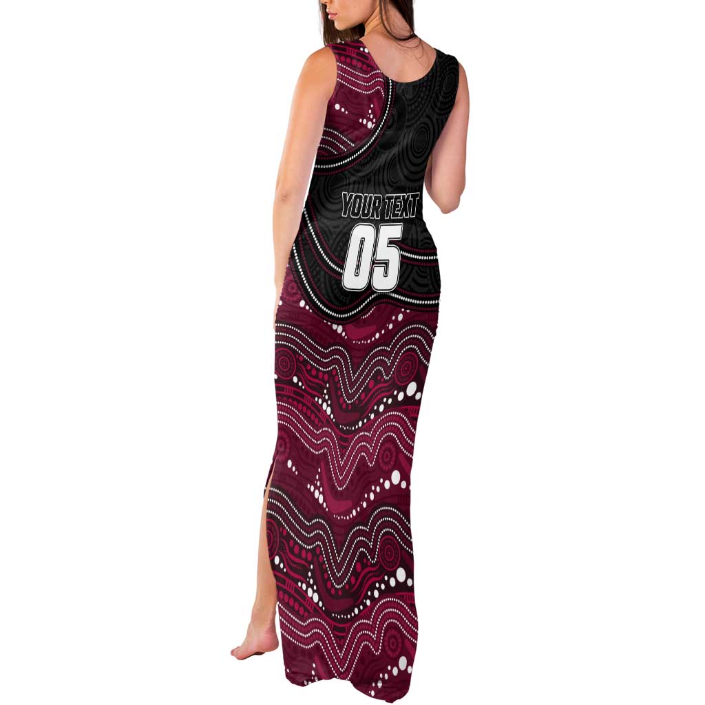 Custom Sea Eagles Tank Maxi Dress Bird Mascot With Aboriginal Indigenous