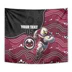 Custom Sea Eagles Tapestry Bird Mascot With Aboriginal Indigenous