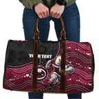 Custom Sea Eagles Travel Bag Bird Mascot With Aboriginal Indigenous