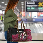 Custom Sea Eagles Travel Bag Bird Mascot With Aboriginal Indigenous