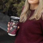 Custom Sea Eagles Tumbler Cup Bird Mascot With Aboriginal Indigenous