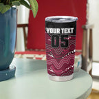 Custom Sea Eagles Tumbler Cup Bird Mascot With Aboriginal Indigenous