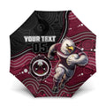 Custom Sea Eagles Umbrella Bird Mascot With Aboriginal Indigenous