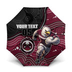 Custom Sea Eagles Umbrella Bird Mascot With Aboriginal Indigenous