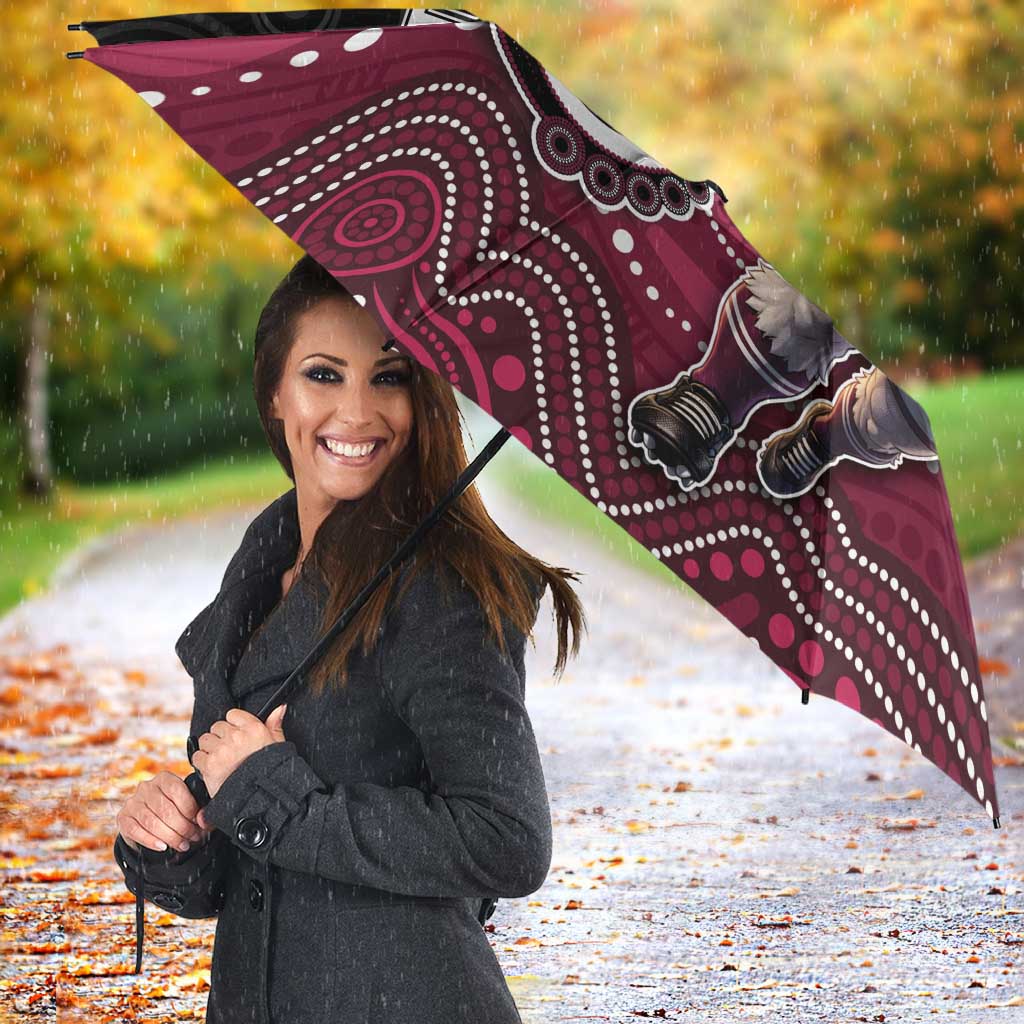 Custom Sea Eagles Umbrella Bird Mascot With Aboriginal Indigenous