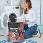 Custom Dolphins Laundry Basket Fish Mascot With Aboriginal Indigenous