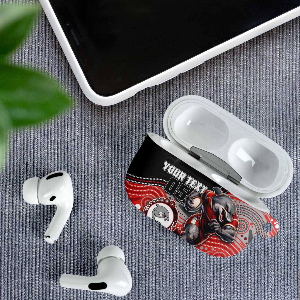 Custom Dolphins AirPods Case Fish Mascot With Aboriginal Indigenous
