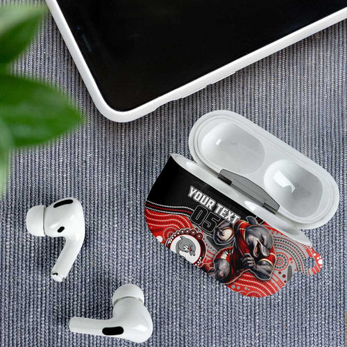 Custom Dolphins AirPods Case Fish Mascot With Aboriginal Indigenous