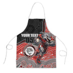Custom Dolphins Apron Fish Mascot With Aboriginal Indigenous